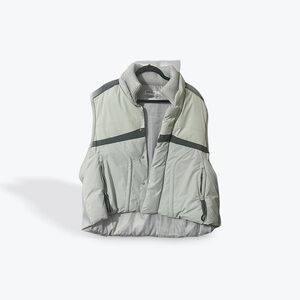 C2H4 Gray and White Puffer Vest